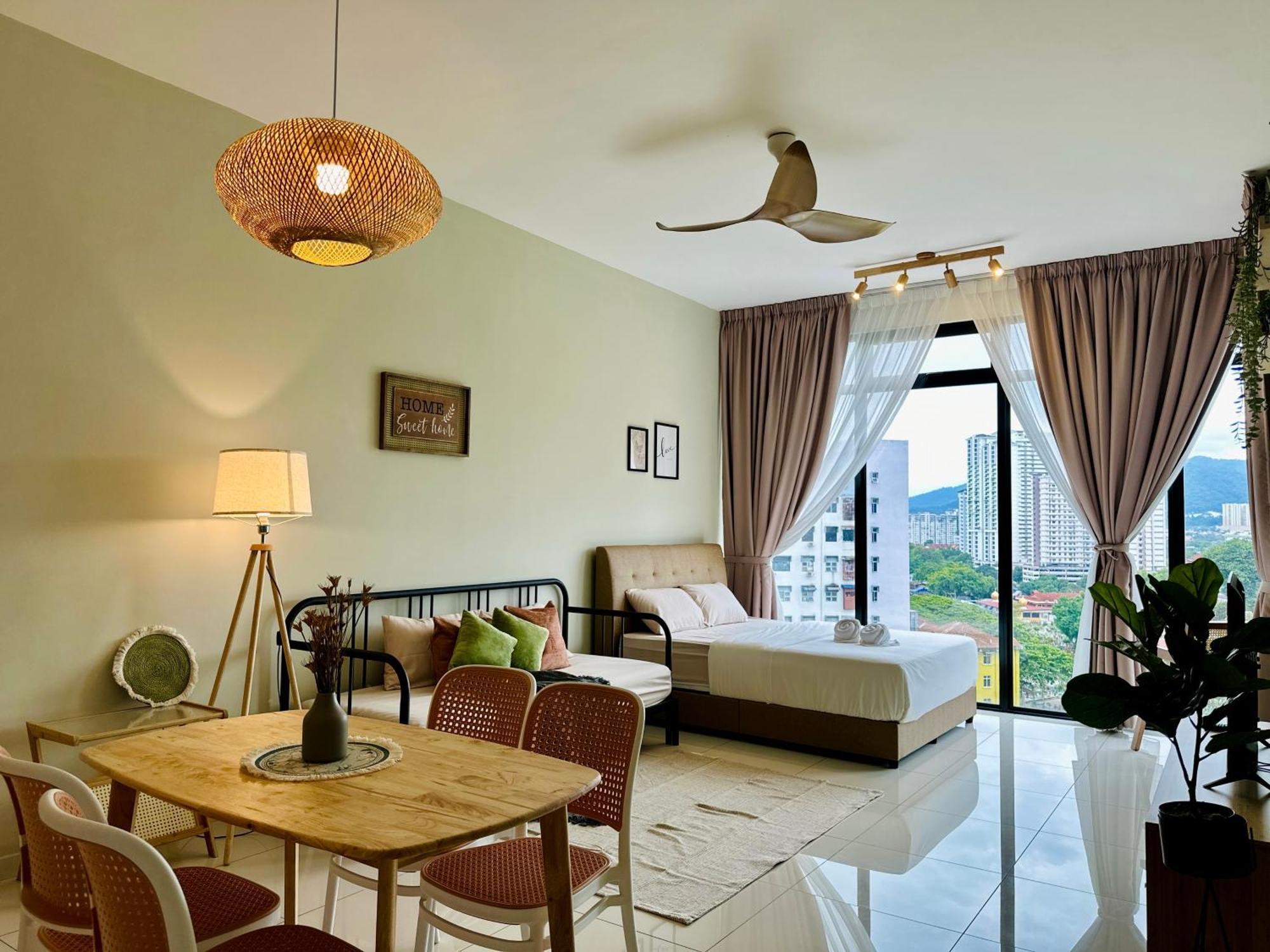 2Br Luxury Rooftop Swimming Pook Homestay@Georgetown@10Pax - 无敌美景两房民宿 Kültér fotó