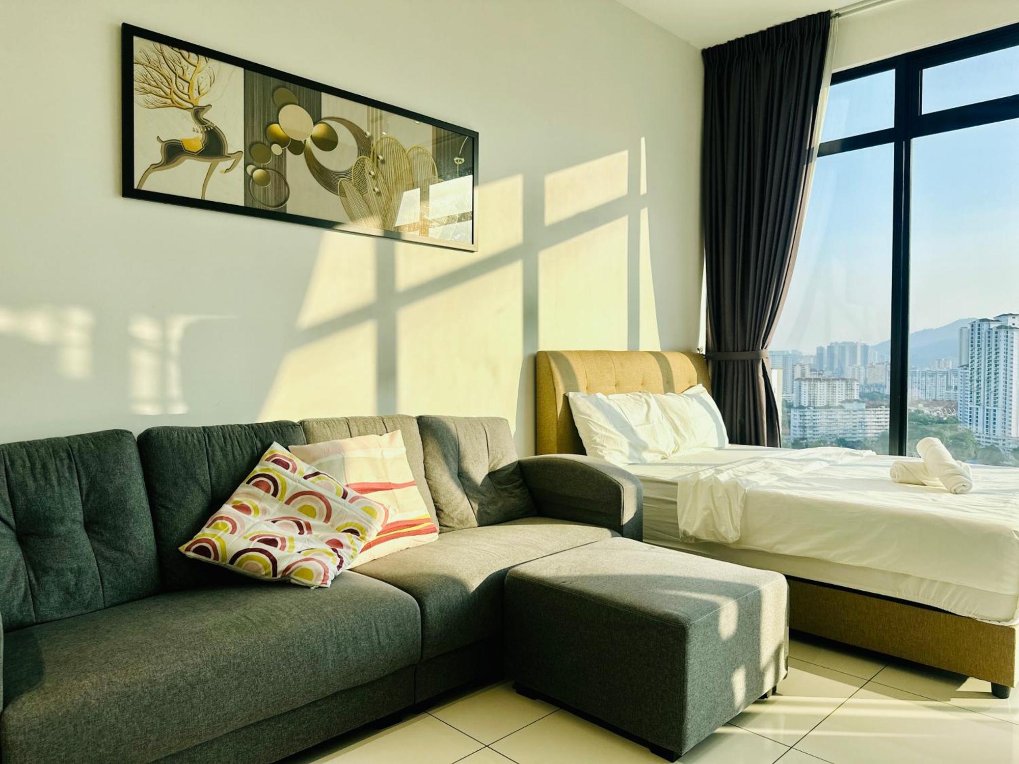 2Br Luxury Rooftop Swimming Pook Homestay@Georgetown@10Pax - 无敌美景两房民宿 Kültér fotó