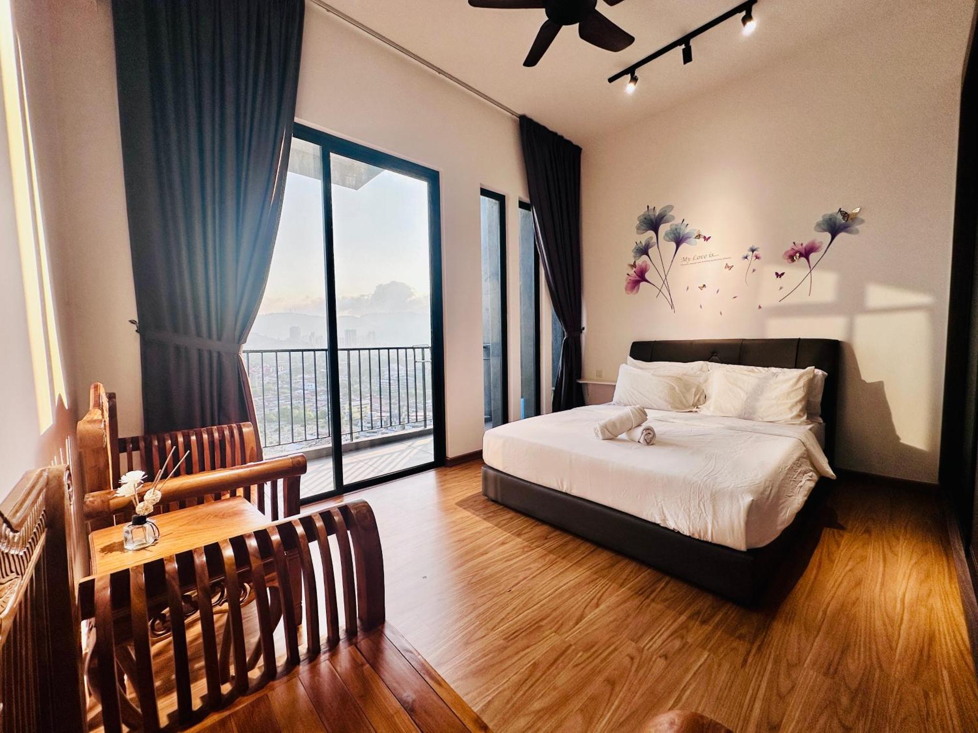 2Br Luxury Rooftop Swimming Pook Homestay@Georgetown@10Pax - 无敌美景两房民宿 Kültér fotó