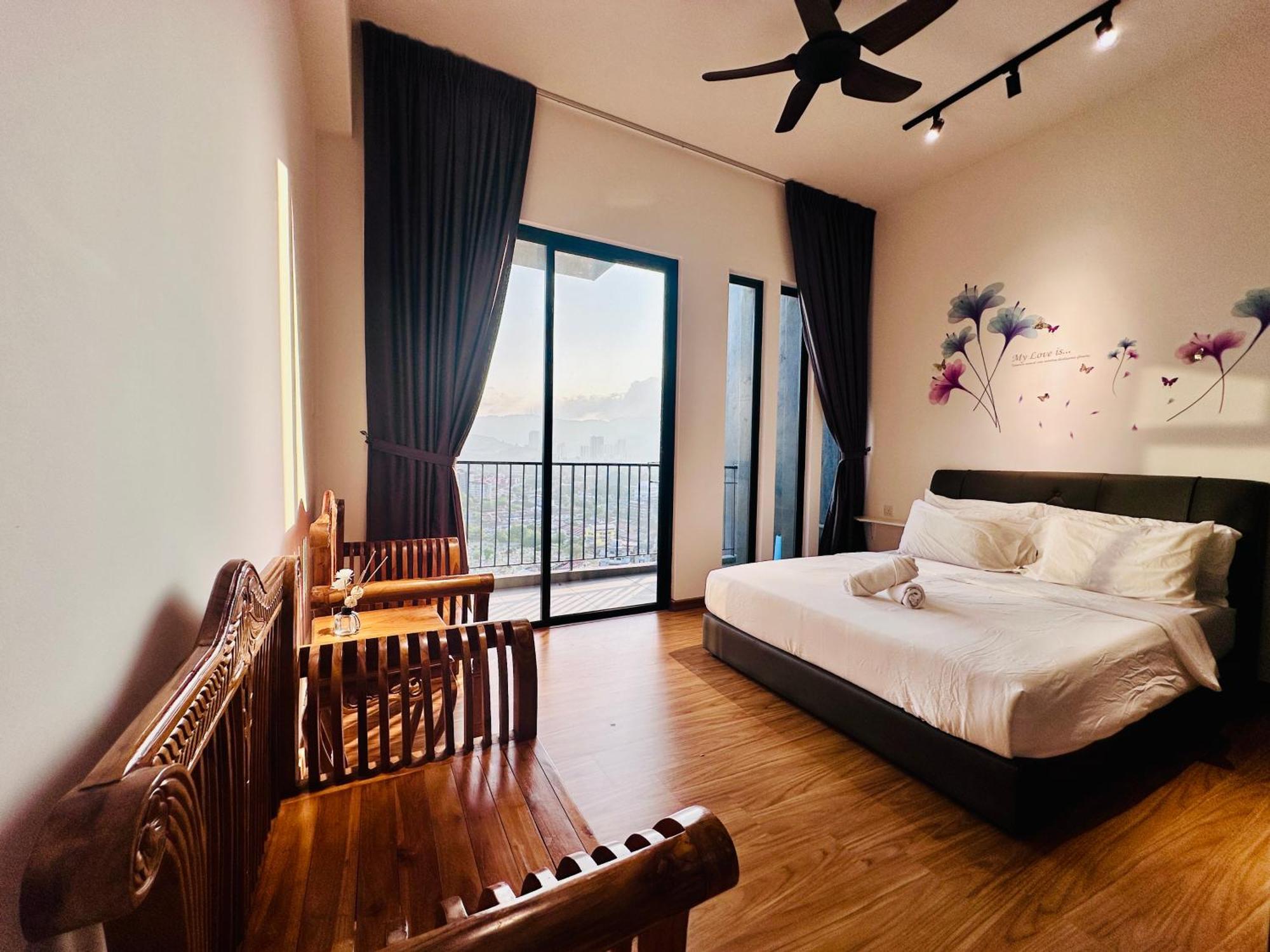 2Br Luxury Rooftop Swimming Pook Homestay@Georgetown@10Pax - 无敌美景两房民宿 Kültér fotó